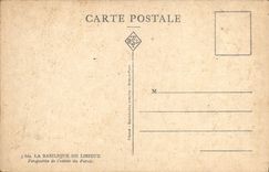 VINTAGE POSTCARD the Basilica De Lisieux Parspective Of the Entry Of the Square