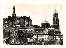 CPM Le Puy Rocher Corneille Et ensemble Cathedrale