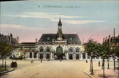 VINTAGE POSTCARD Valencian Train station