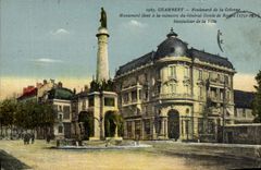 CPA Chambery Boulevard De La Colonne Monument Eleve A La Memoire du General Comte de Boigne 
