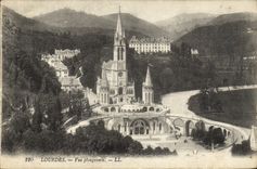 CPA Lourdes Vue Plongeante