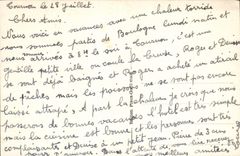 POSTAL Tournon santo Martin de la VENDIMIA la iglesia