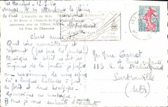 POSTAL MODERNA Chamonix Mont Blanc la aguja del sur que la TA blanca cambia al hotel Regina Prez del gusto