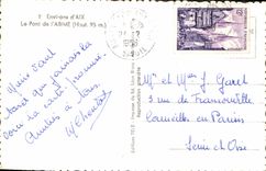 CPM Environs d'Aix Le Pont De l'Abime Le pont de l'abime