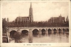 POSTAL Metz de la VENDIMIA el puente de muertes