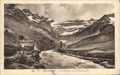 VINTAGE POSTCARD Gavarnie the Circus And the Thatched cottage