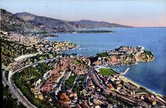 CPA Monaco Vue Generale De La Principaute
