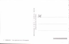 CPA Monaco Vue Generale De La Principaute