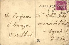 VINTAGE POSTCARD Auvergne Cantal Riom Es Mountain the Bridge Of Died Of Clidelle