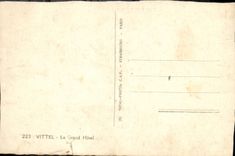 POSTAL MODERNA Vittel el hotel grande