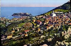 CPA La Turbie Et La Principaute De Monaco