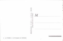 CPA La Turbie Et La Principaute De Monaco