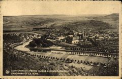 VINTAGE POSTCARD Swiss Echternach Small Luxembourg Panorama And the Sour one