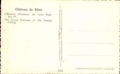 CPM Chateau De Blois L'Escalier d'Honneur De l'Aile Francois 1er