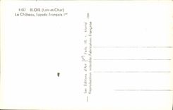 CPM Blois Le Chateau Facade Francois 1er