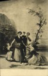 VINTAGE POSTCARD Tired Goya Floreras Museo Del Prado