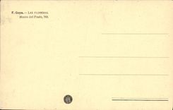 VINTAGE POSTCARD Tired Goya Floreras Museo Del Prado