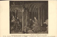 VINTAGE POSTCARD School De Bourgone the Annunciation Church of the Madeleine of Aix in Provence