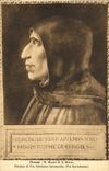POSTAL Firenze Museo di S Marco Ritratto di FRA Girolama Savonarola FRA Bartolomé de la VENDIMIA