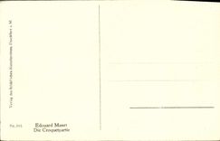 VINTAGE POSTCARD Edouard Manet Die Croquetpartie