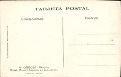 Bizantino de Mosaico del mihrab de Córdoba Mezquita de la POSTAL de la VENDIMIA en pastas del oro