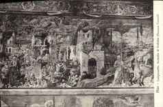 VINTAGE POSTCARD Rammed Camposanto Incendio di Sodoma Denozzo Gozzoli