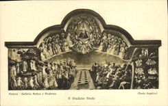 Galleria Antica E Moderna de Firenze de la POSTAL de la VENDIMIA él final de Giudizio