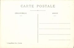 Sitio de Toulouse Capitole de la POSTAL de la VENDIMIA famoso de la alegoría de Toulouse que ofrece sus armas al fresco de Francia de los leones de Rixens