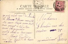 Calle de Debauve Gallais del chocolate de la publicidad de San Remo de la POSTAL de la VENDIMIA de los padres de París de los santos