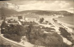 Cuadro total de la POSTAL de la VENDIMIA Niza del jardín del casino municipal y de la caminata del sur