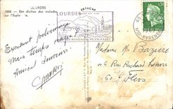 CPA Lourdes Benediction Des Malades Sur l'Esplanade