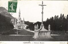 CPA Lourdes Calvaire Breton