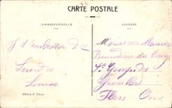 VINTAGE POSTCARD Heavy Couronnee Virgin And Castle