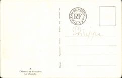 CPA Chateau De Versailles La Chapelle