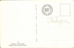 Castillo de la POSTAL de la VENDIMIA del techo de Versalles del cuarto del trono