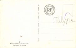 Parque de la POSTAL de la VENDIMIA del castillo de Versalles el lavabo De Latone