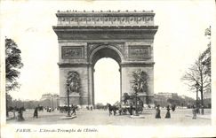 CPA Paris L'Arc De Triomphe De l'Etoile