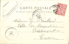 VINTAGE POSTCARD Trouville Departure Of the Boat Of Le Havre Boat