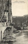 VINTAGE POSTCARD Picturesque Ardeche Rout de Vallon with the Bridge of Arc