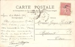 VINTAGE POSTCARD Picturesque Ardeche Rout de Vallon with the Bridge of Arc