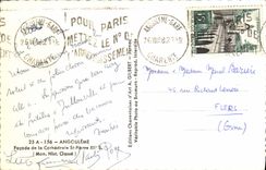 MODERN CARD Angouleme Frontage of the Cathedral St Pierre