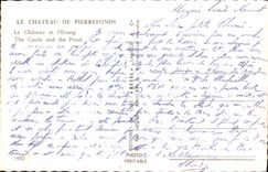 CPM Chateau De Pierrefonds Le chateau et l'etang 