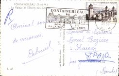 CPM Fontainebleau Le Palais et I'Etang des carpes