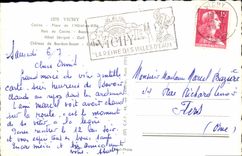 MODERN CARD Vichy Casino Places town hall Parc of the casino Bassin Hotel Sevigne Golf