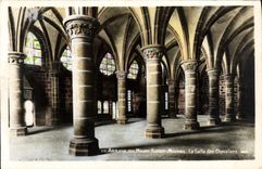 CPA Abbave Du Mont Saint Michel La salle des chevaliers 