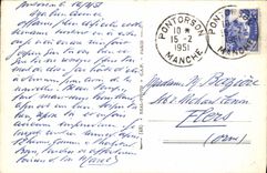 VINTAGE POSTCARD Abbave Of Mont Saint Michel the room of the knights