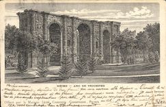 CPA Reims Arc De Triomphe