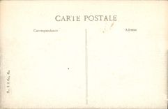 VINTAGE POSTCARD Battle of the Huiron Marne the church Old abbey church Militaria