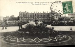 CPA Saint Germain en Laye Facade septentrionale du Chateau Vue generale du parterre