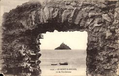 CPA Le Mont St Michel vu de Tombelaine
